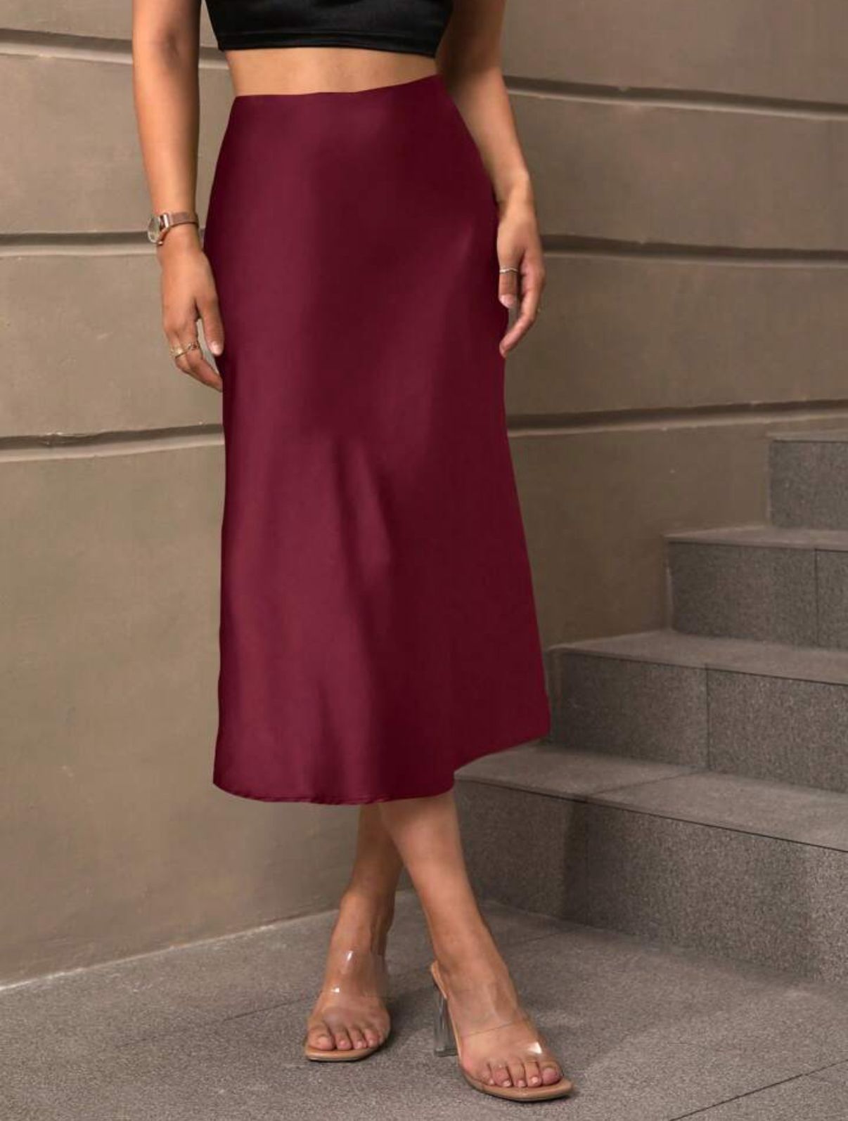 Serene Satin Skirt