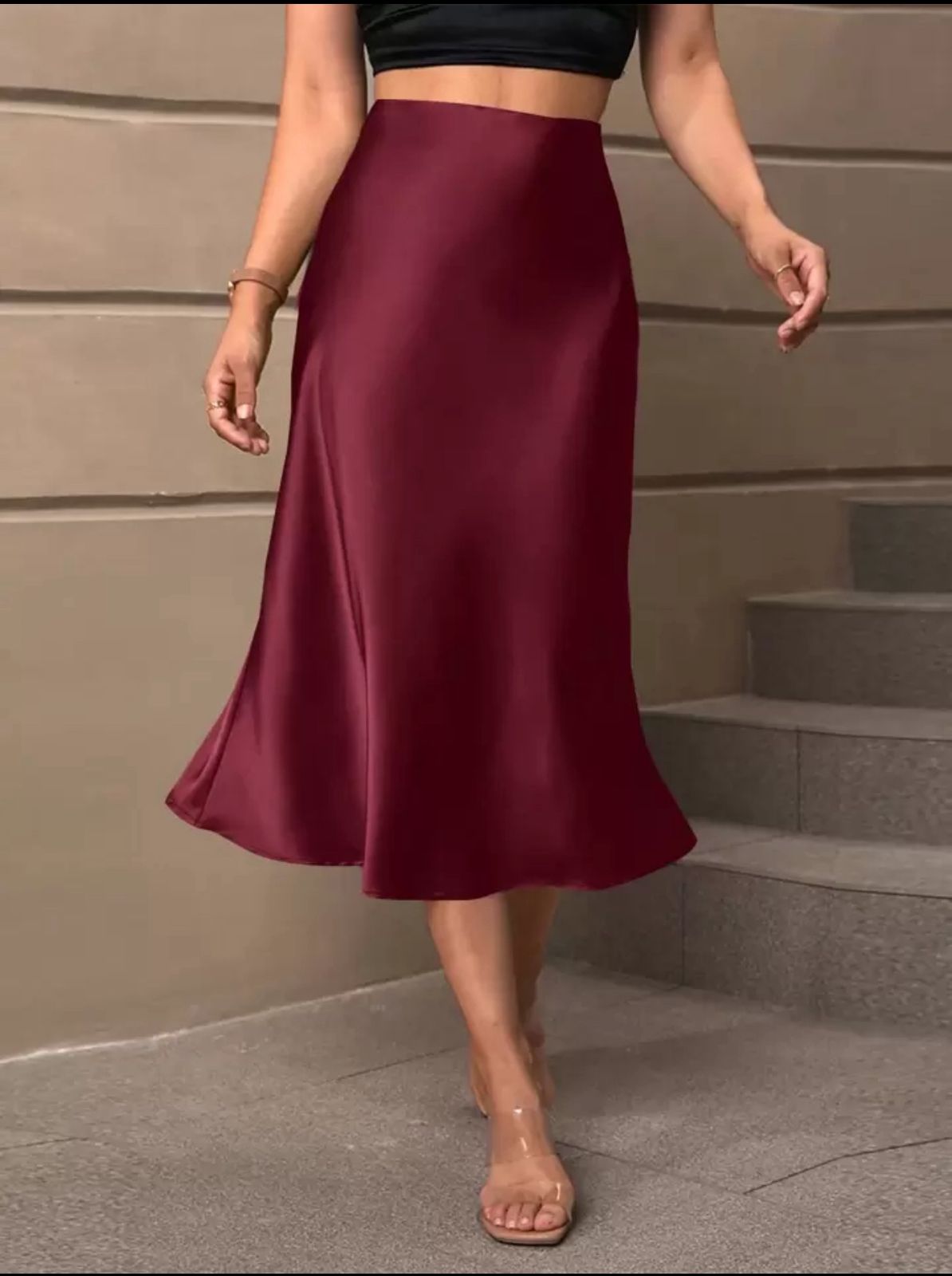 Serene Satin Skirt